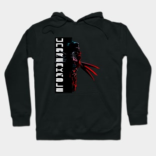 Japanese Samurai warrior cyberpunk black style design Hoodie